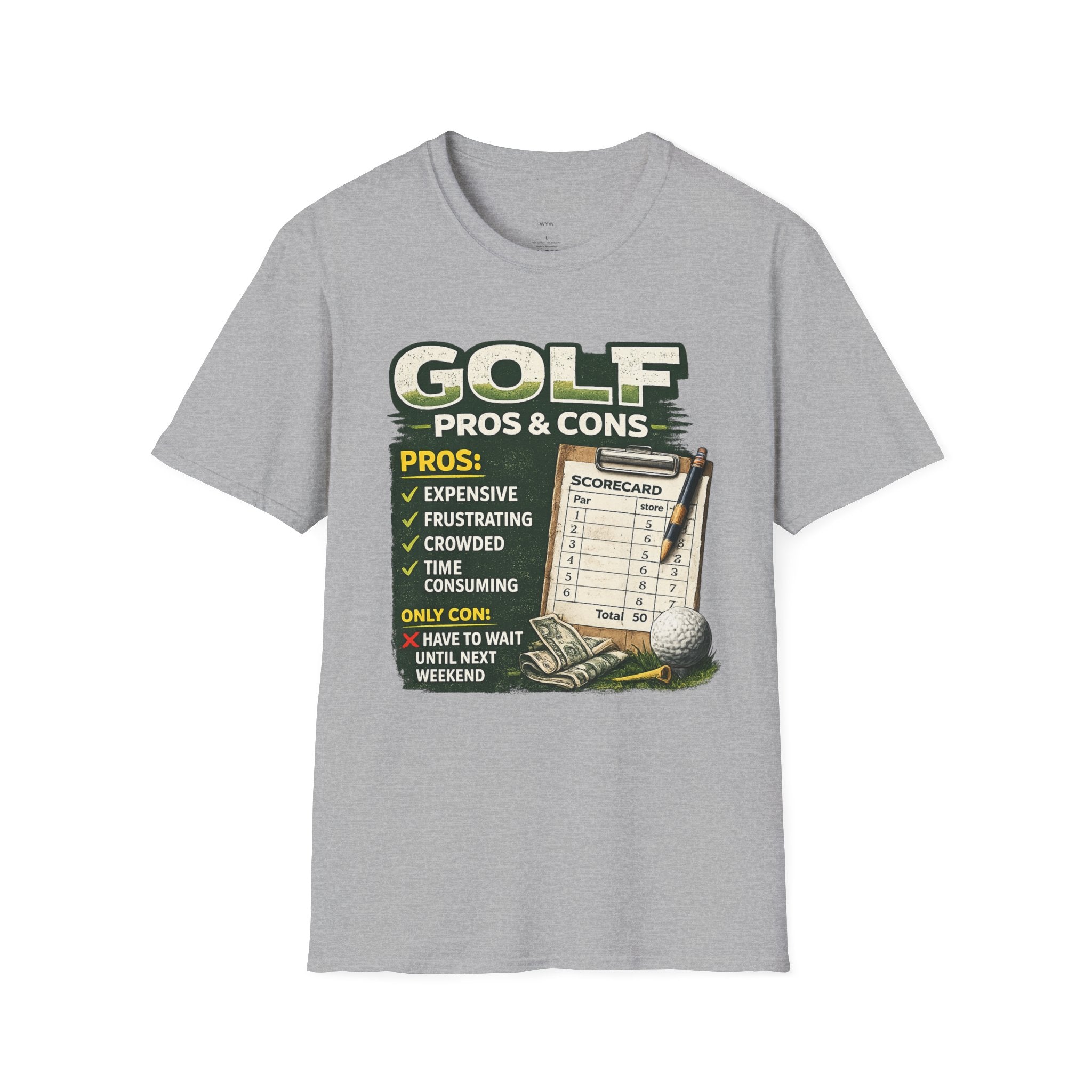 "Golf Pros & Cons" T-Shirt