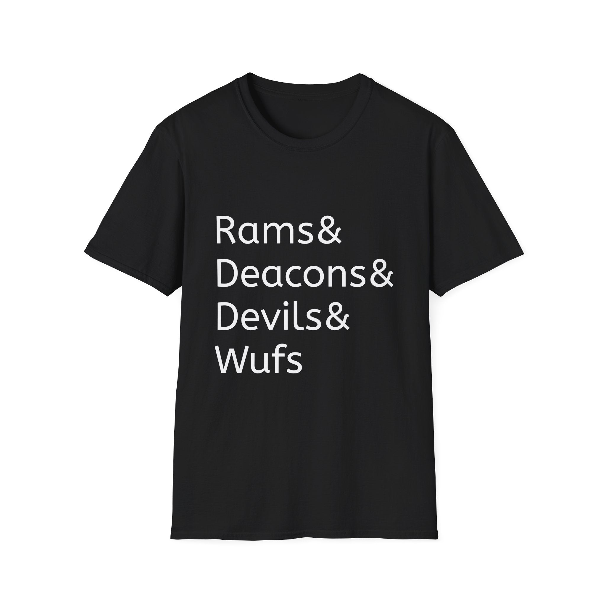 Rams & Deacons & Devils & Wufs T-Shirt