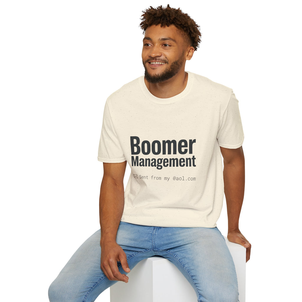 Boomer Management T-Shirt — Funny Retro Office Email Tee