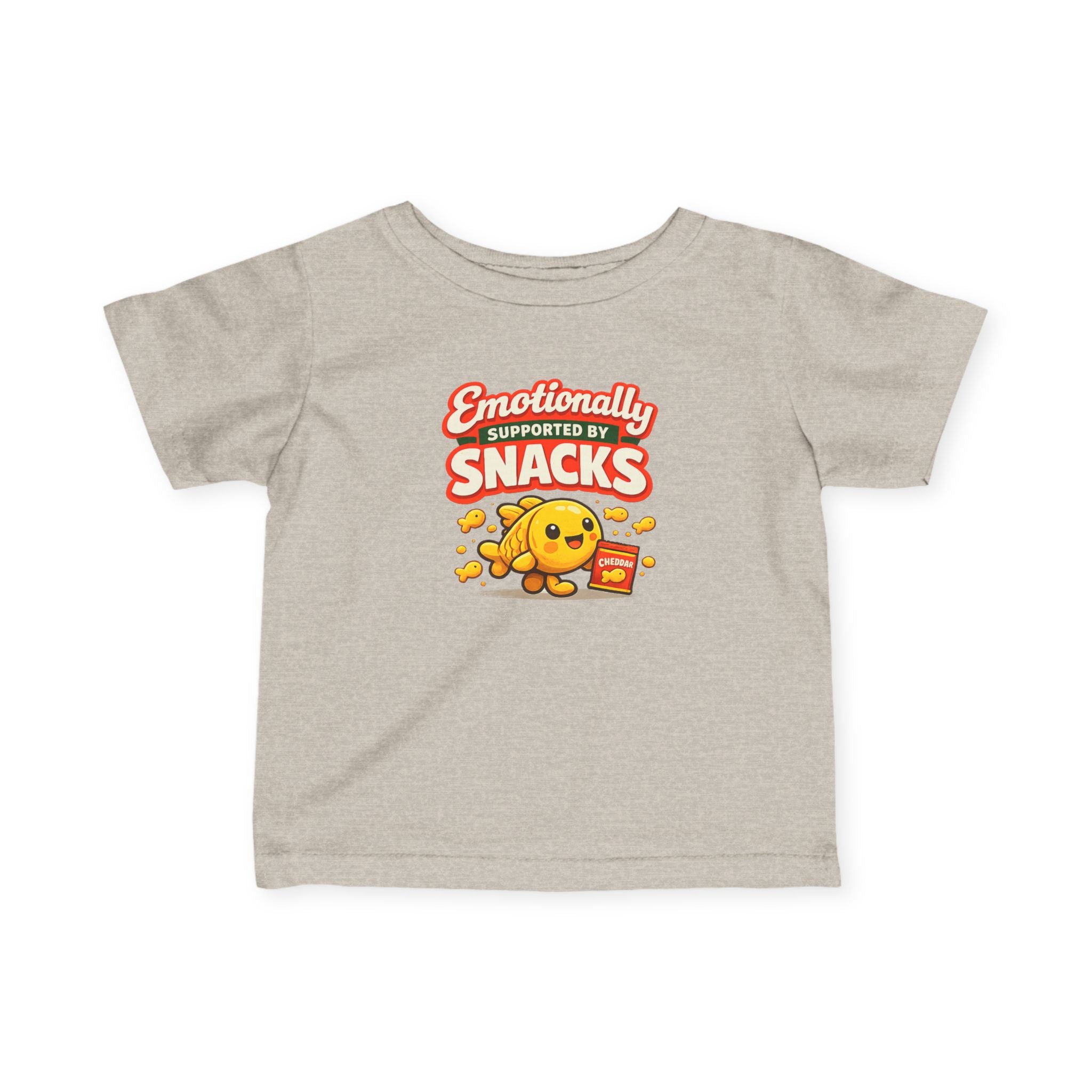 "Emotionally Supported by Snacks" Infant T-Shirt