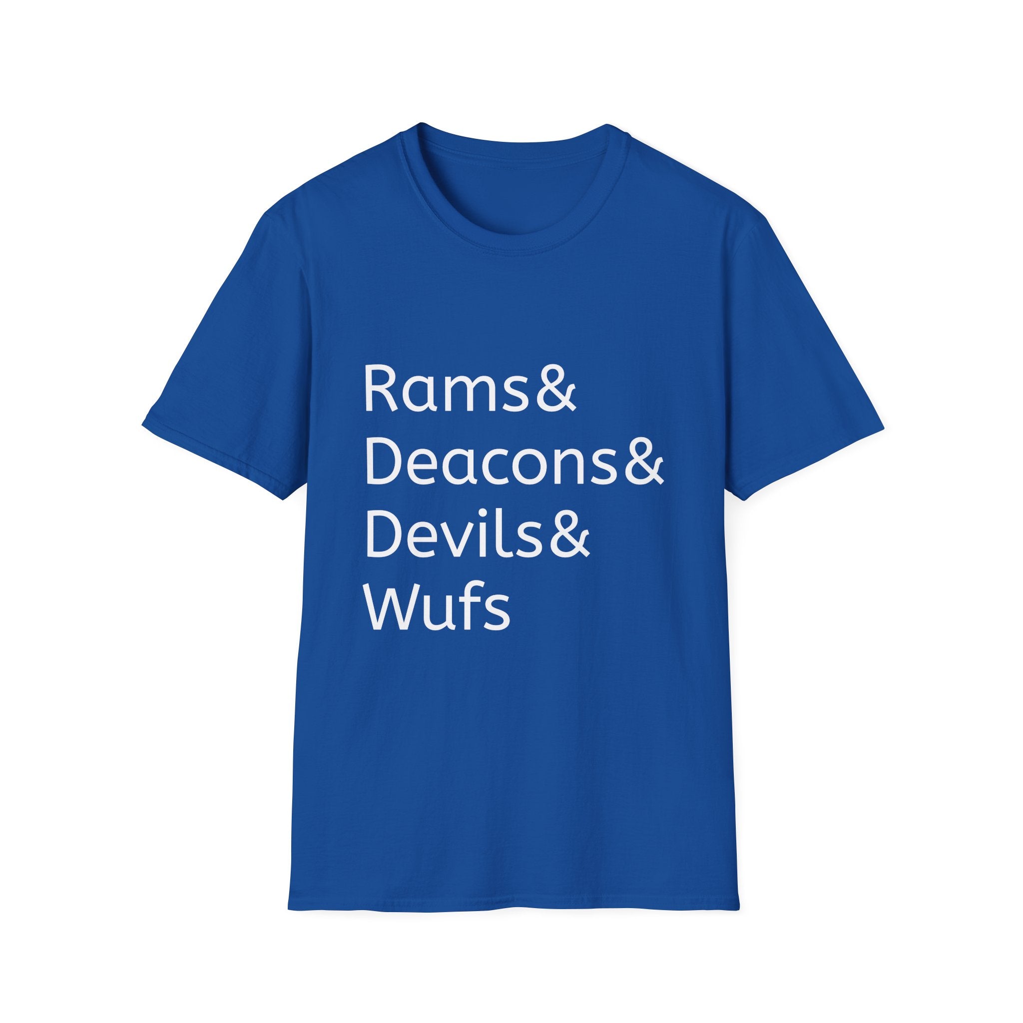 Rams & Deacons & Devils & Wufs T-Shirt