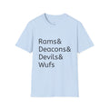 Rams & Deacons & Devils & Wufs T-Shirt