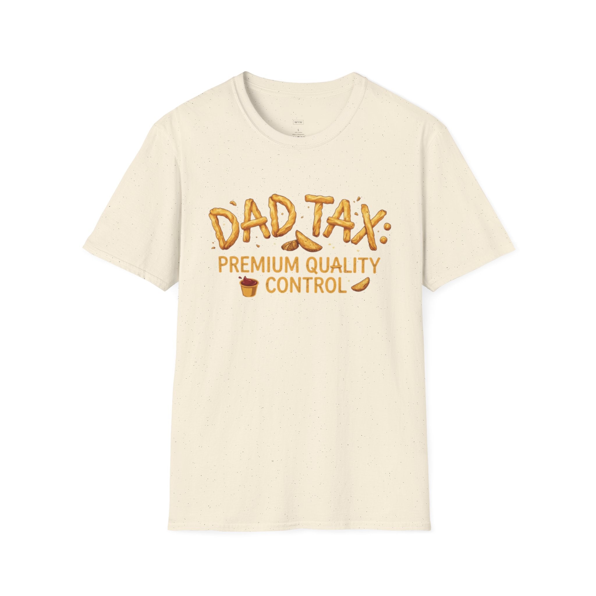 "Dad Tax: Premium Quality Control" French Fries T-Shirt