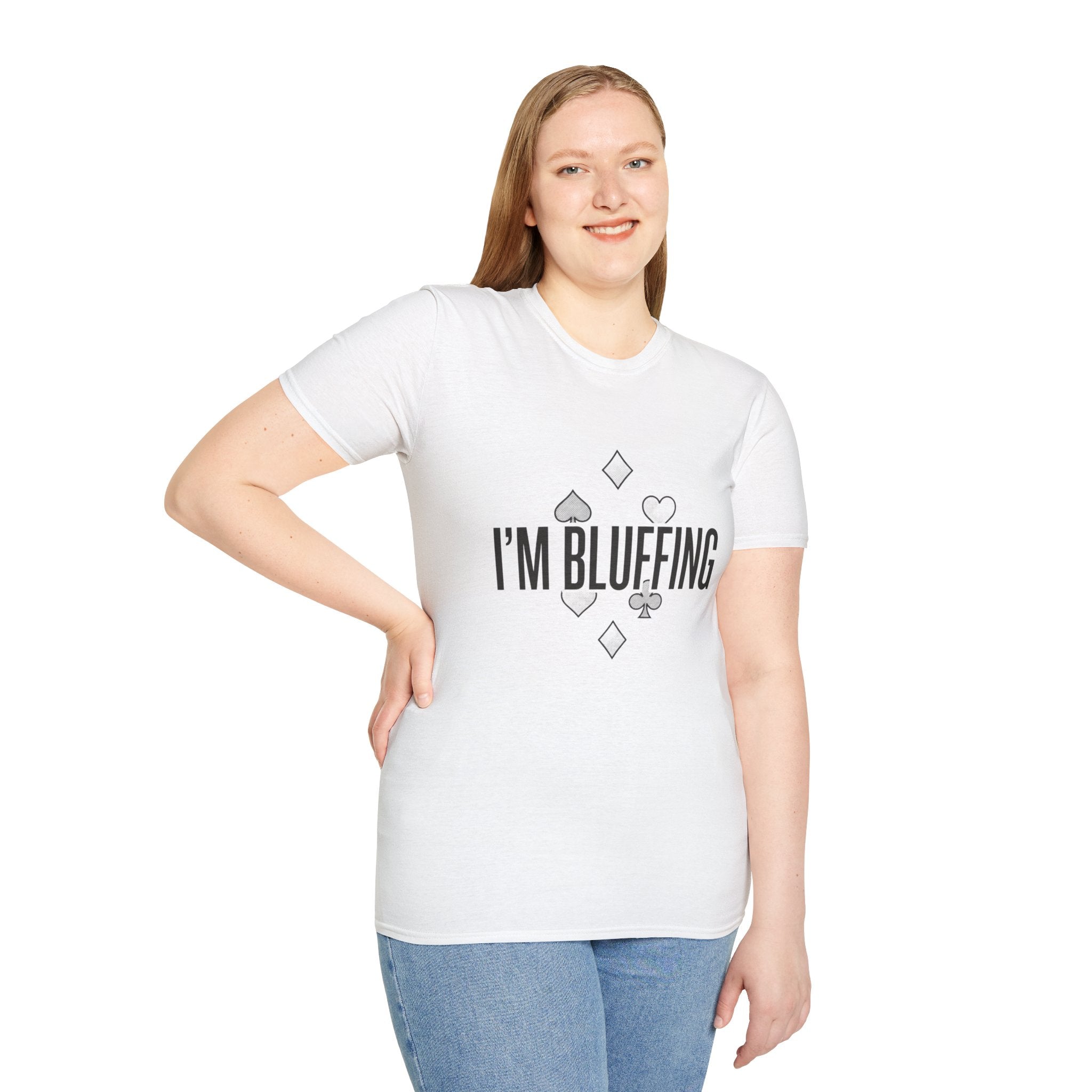 I'm Bluffing Poker T-Shirt — Funny Card Player Tee