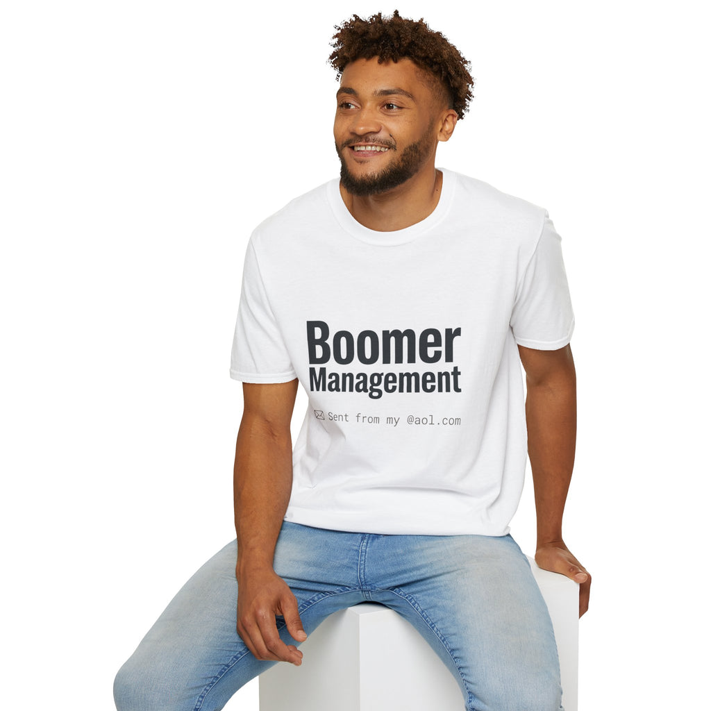 Boomer Management T-Shirt — Funny Retro Office Email Tee