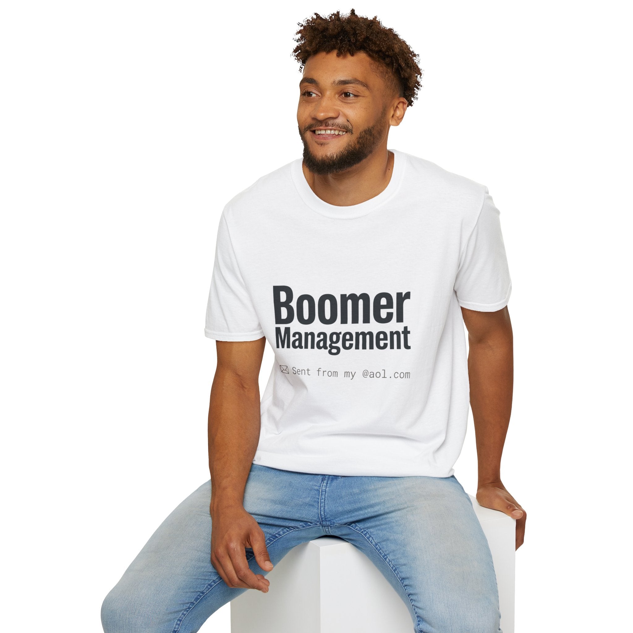Boomer Management T-Shirt — Funny Retro Office Email Tee