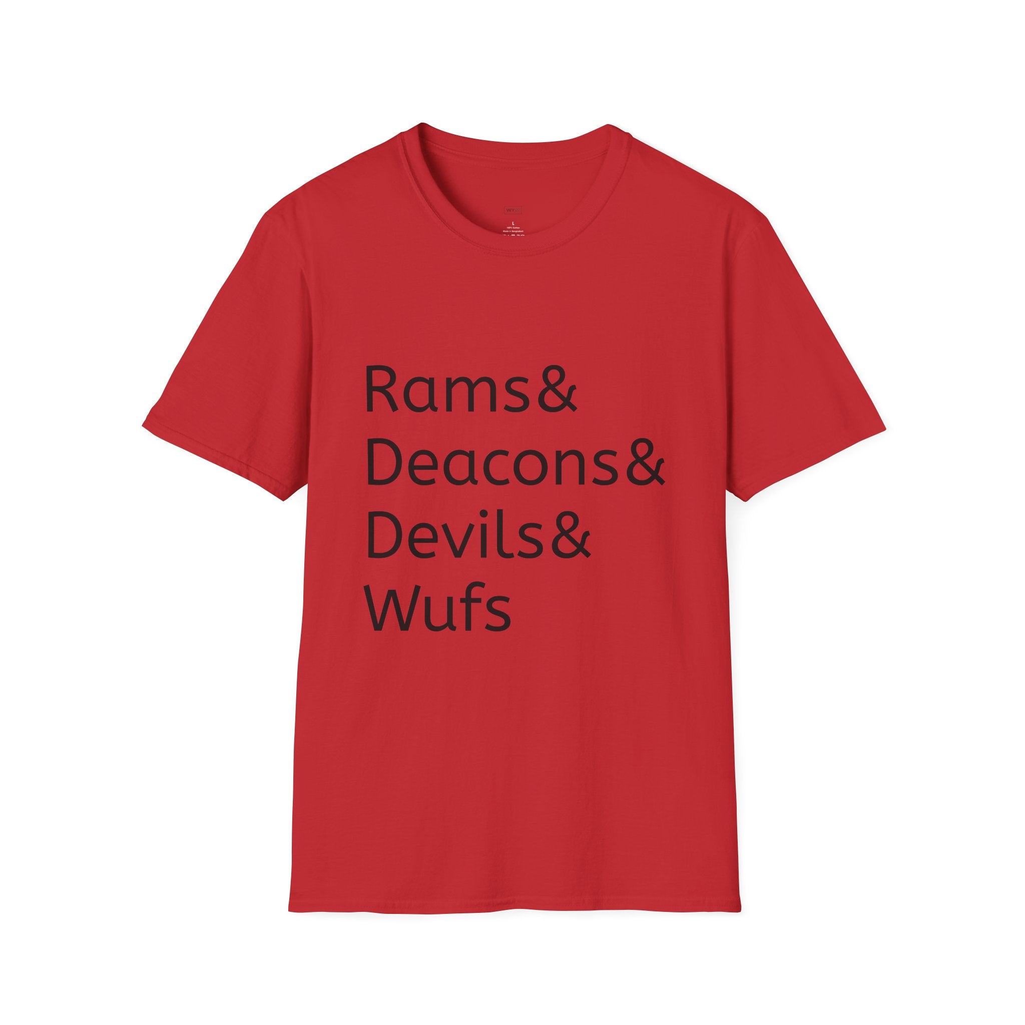 Rams & Deacons & Devils & Wufs T-Shirt