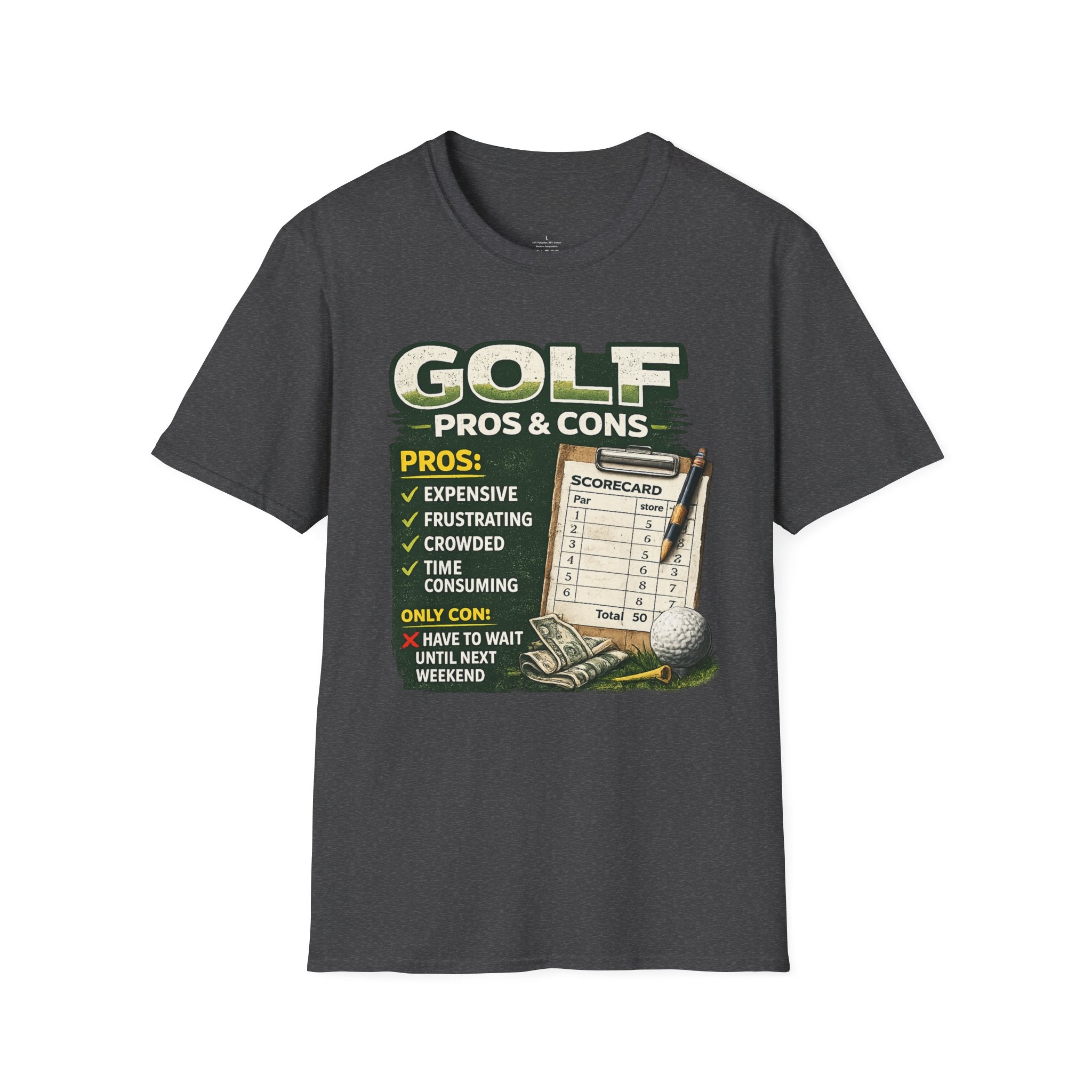 "Golf Pros & Cons" T-Shirt