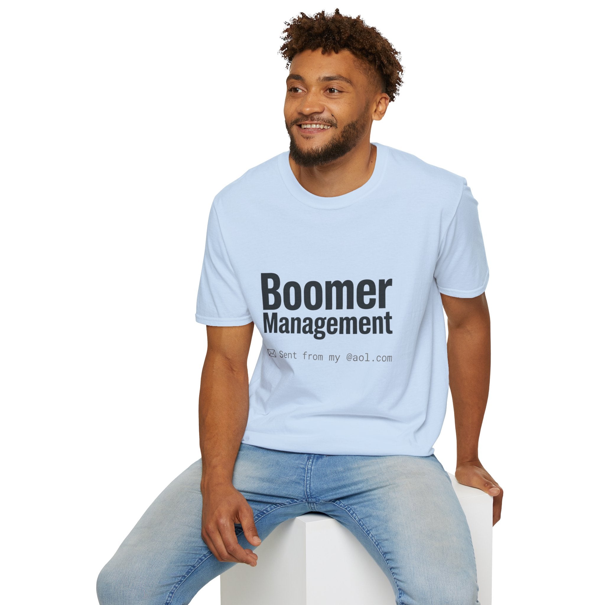 Boomer Management T-Shirt — Funny Retro Office Email Tee