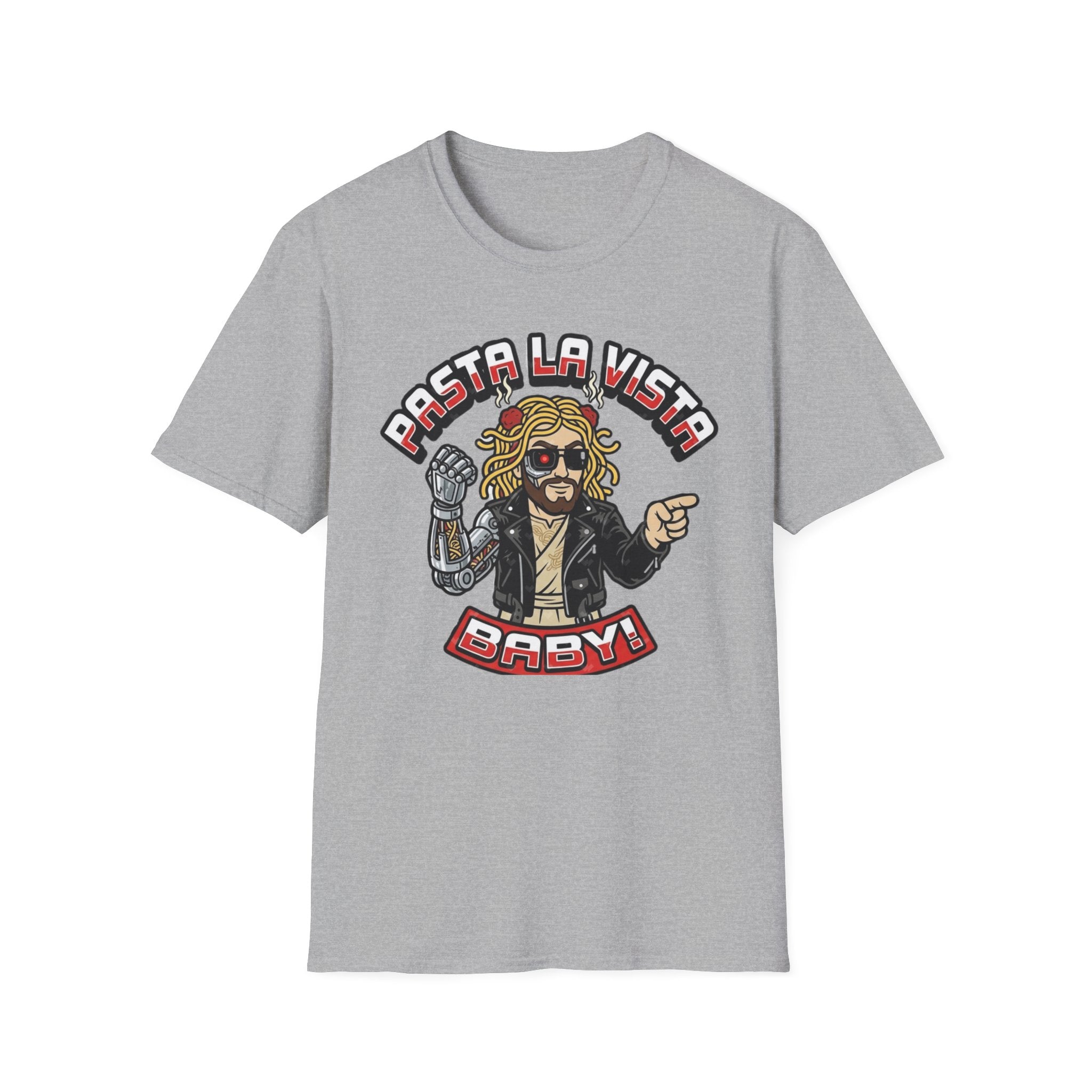 Pasta La Vista Baby T-Shirt — Pastafarian Terminator