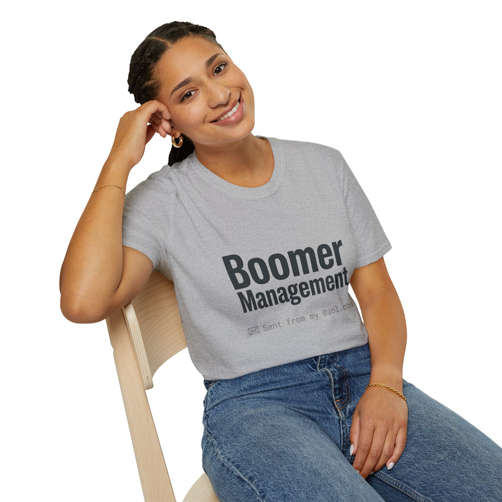 Boomer Management T-Shirt — Funny Retro Office Email Tee