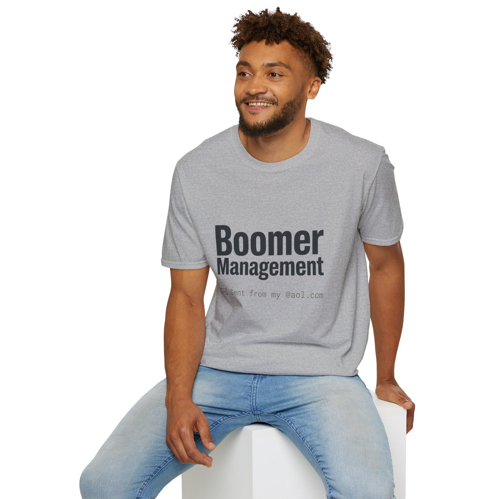 Boomer Management T-Shirt — Funny Retro Office Email Tee