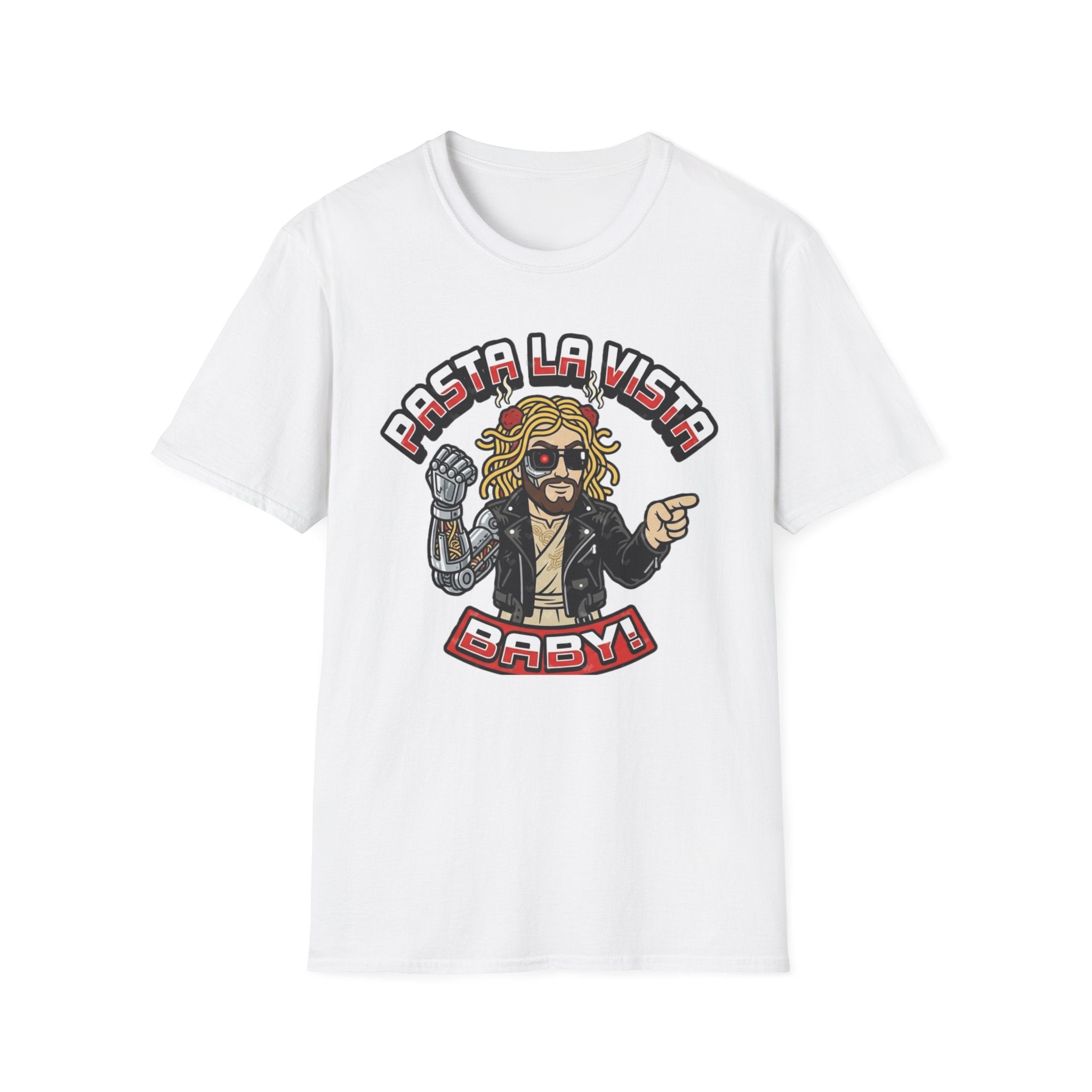 Pasta La Vista Baby T-Shirt — Pastafarian Terminator