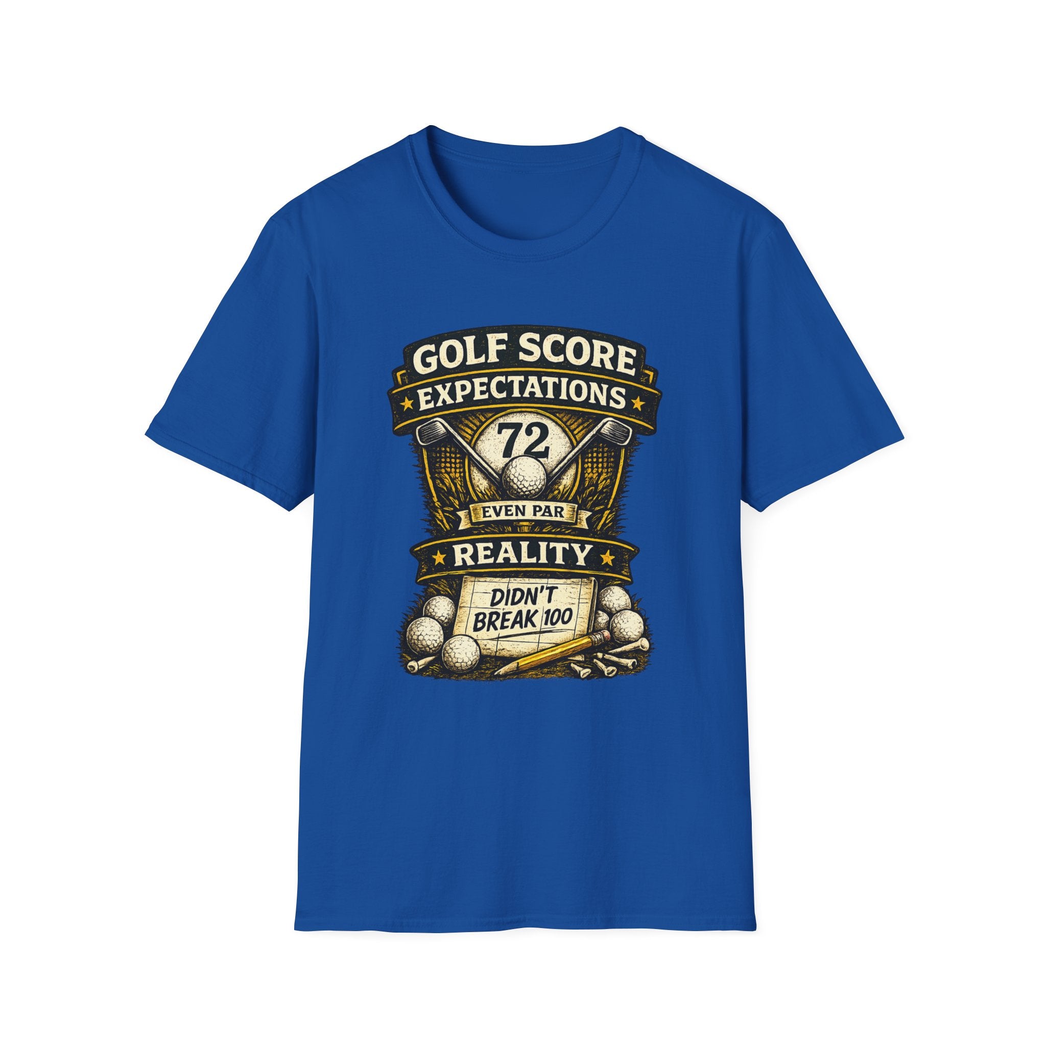 Golf Score Expectations vs Reality Golf T-Shirt