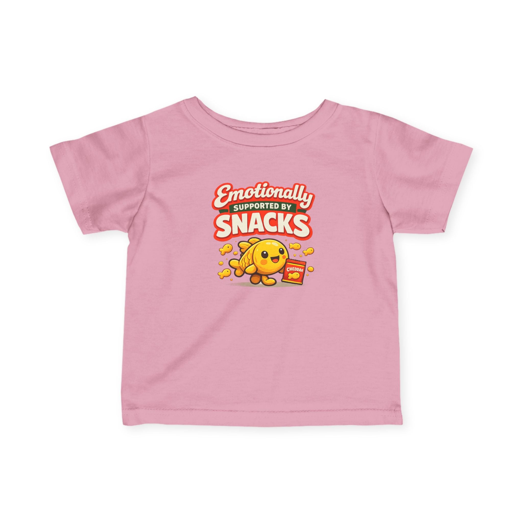 "Emotionally Supported by Snacks" Infant T-Shirt