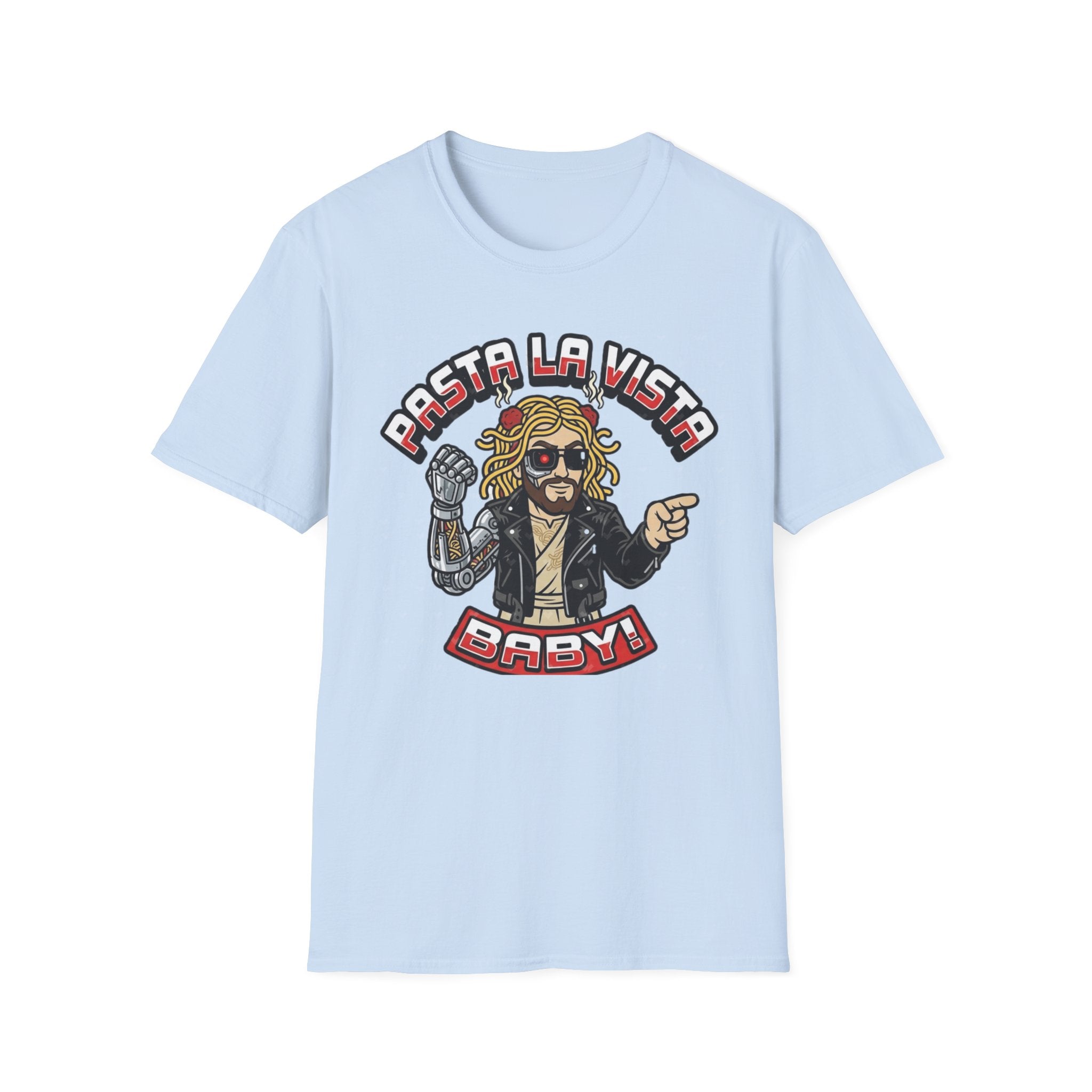 Pasta La Vista Baby T-Shirt — Pastafarian Terminator