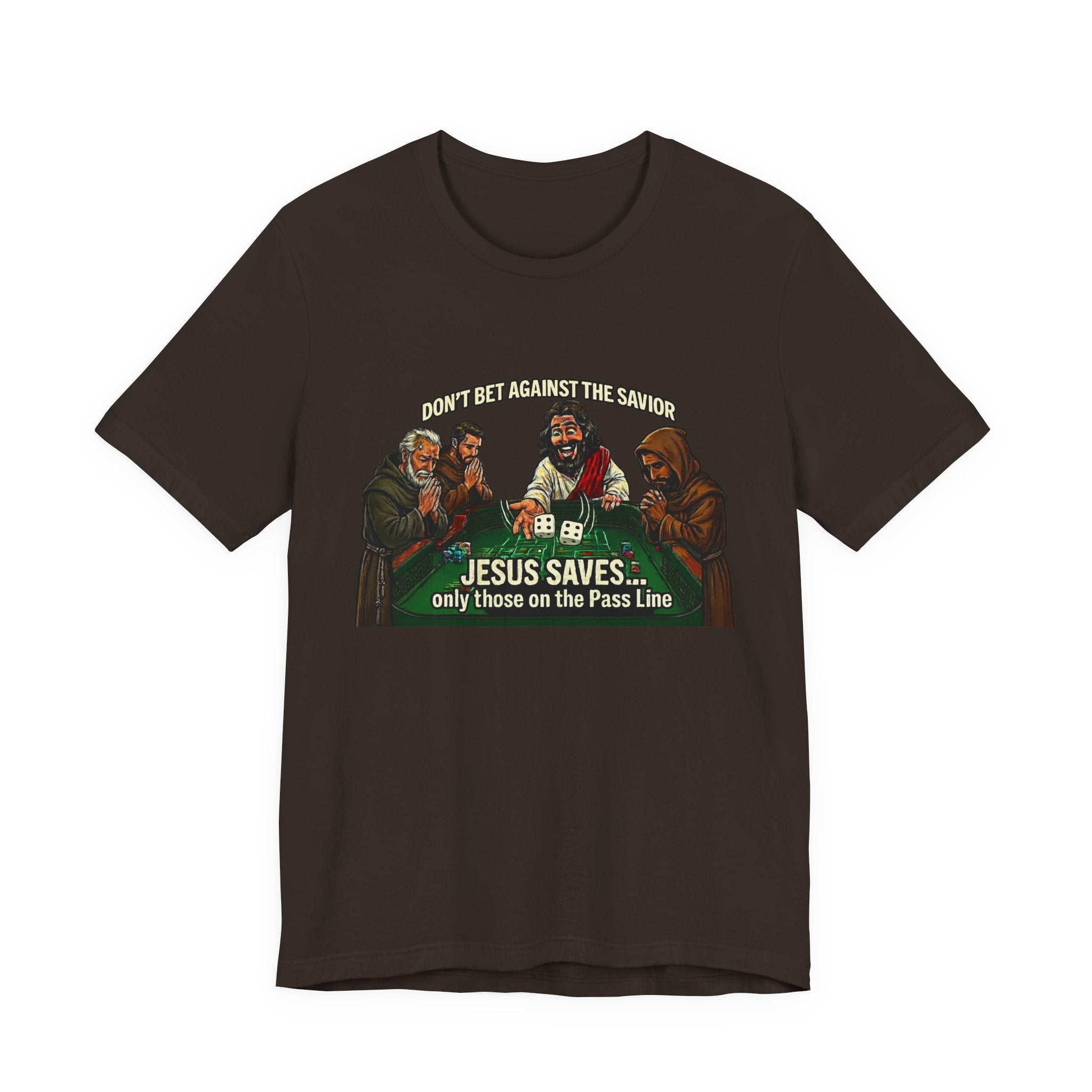 Jesus Saves Tee — "Only Those on the Pass Line" Gaming Shirt