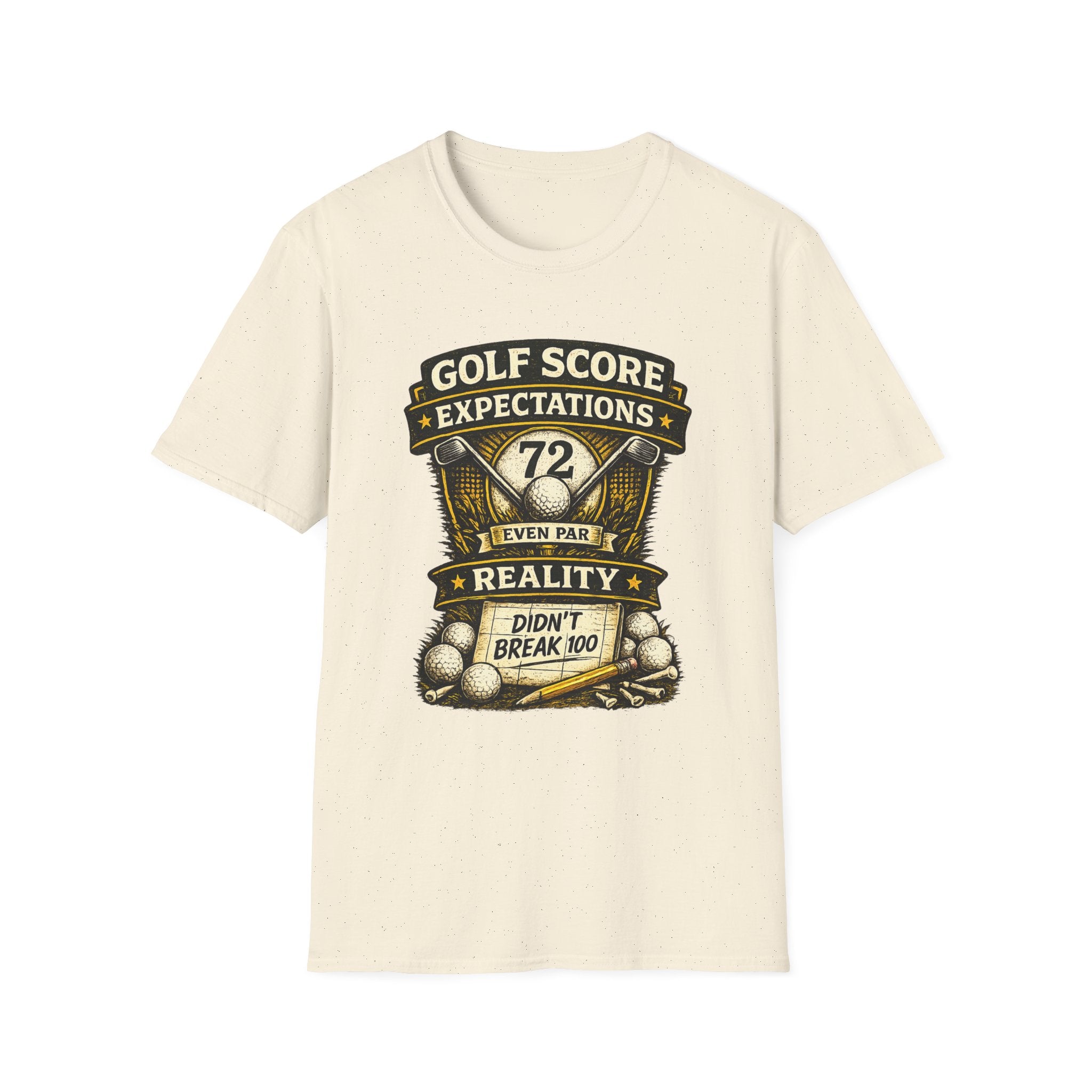 Golf Score Expectations vs Reality Golf T-Shirt