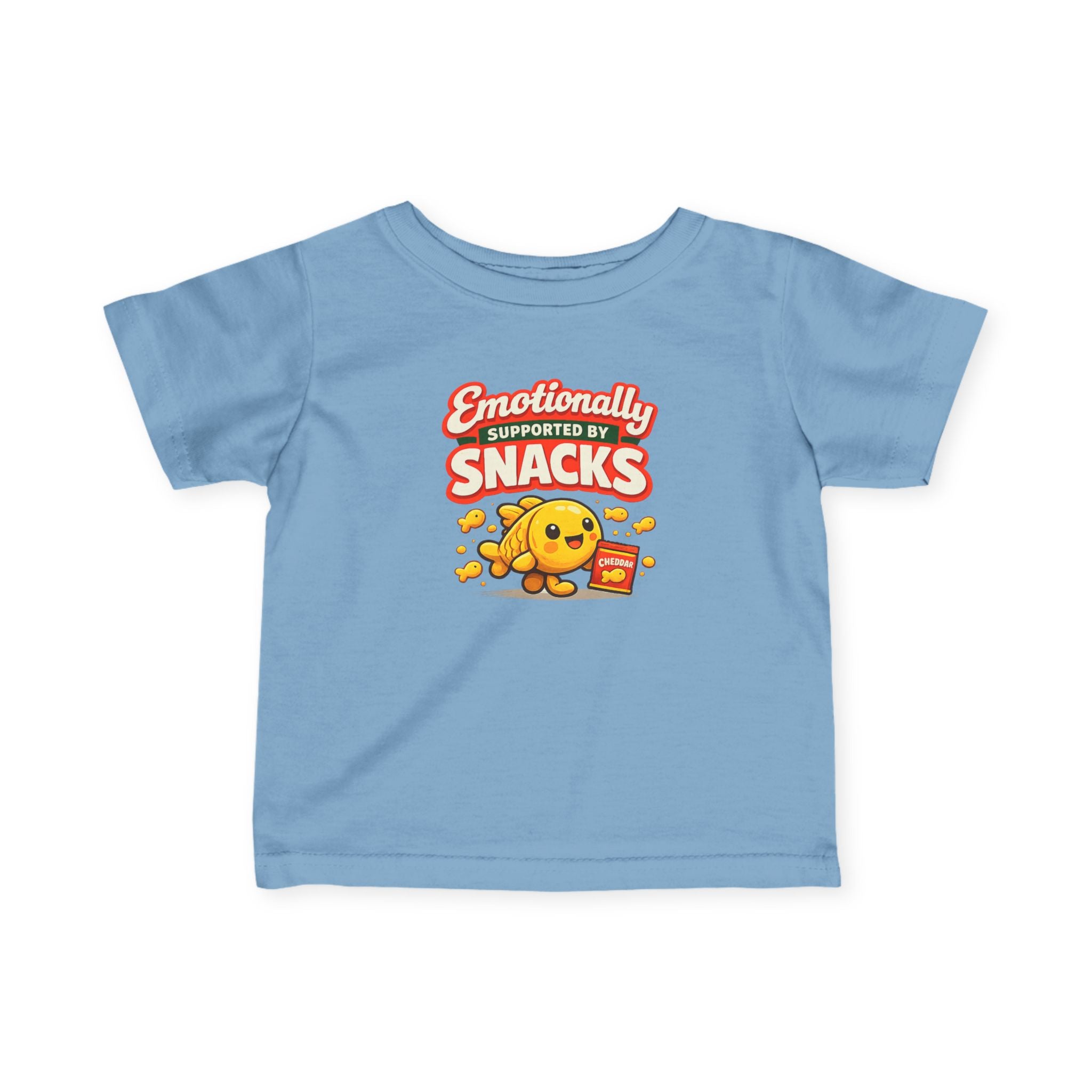 "Emotionally Supported by Snacks" Infant T-Shirt