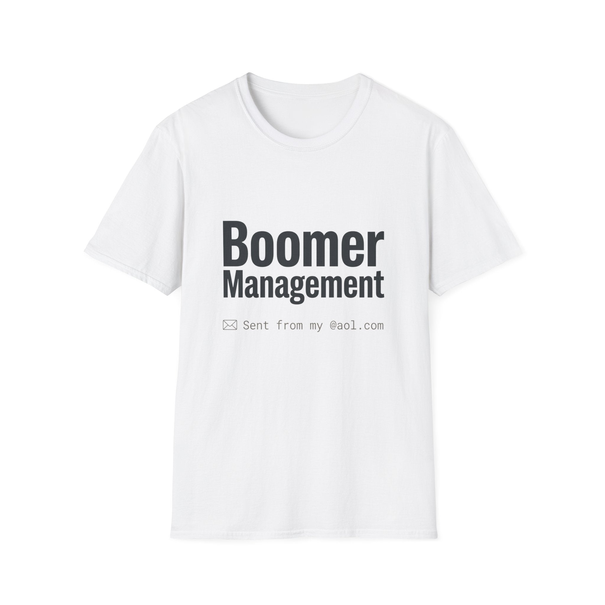 Boomer Management T-Shirt — Funny Retro Office Email Tee
