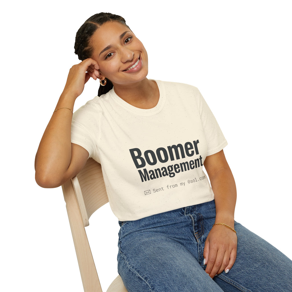 Boomer Management T-Shirt — Funny Retro Office Email Tee