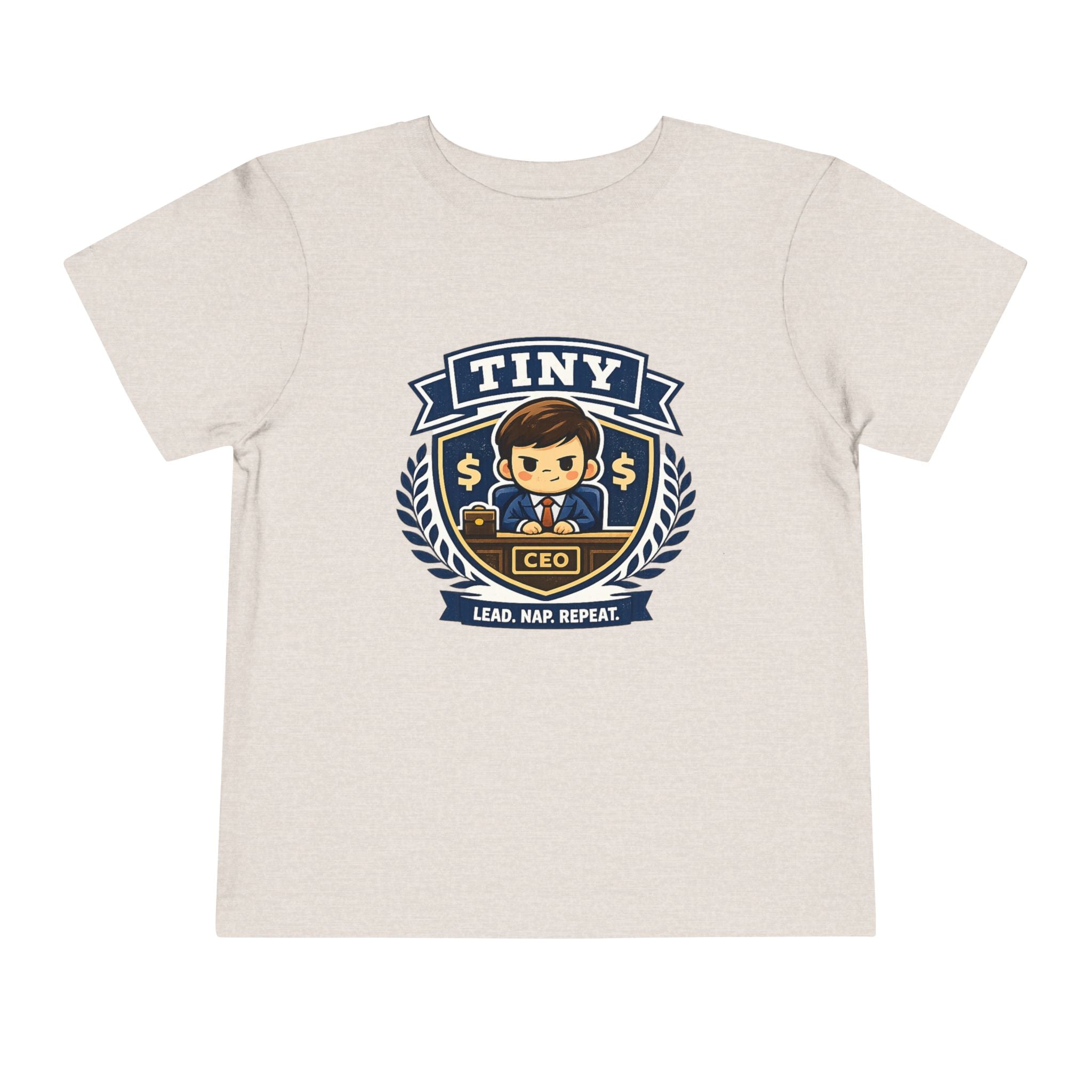 "Tiny CEO - Lead, Nap, Repeat" Toddler T-Shirt