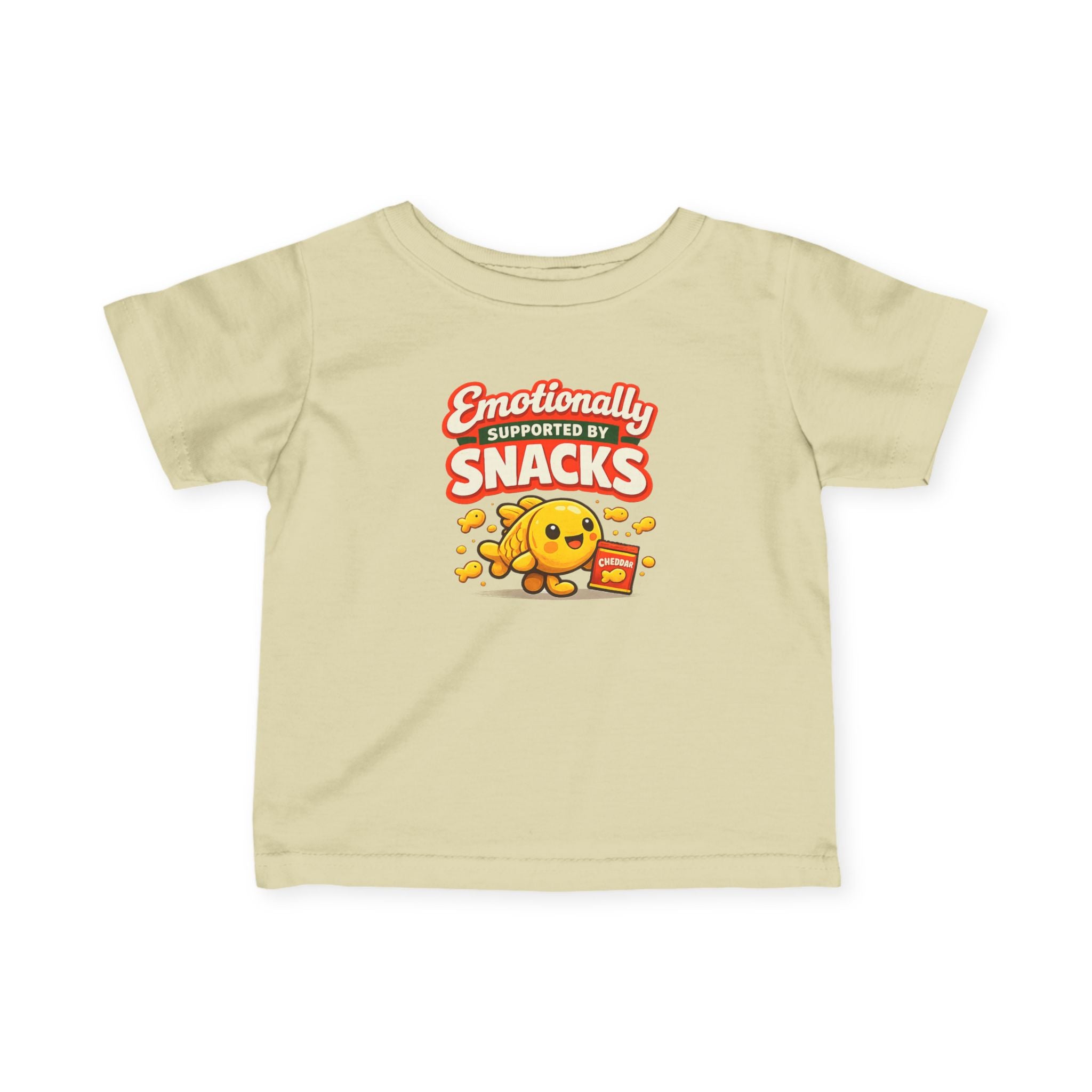 "Emotionally Supported by Snacks" Infant T-Shirt