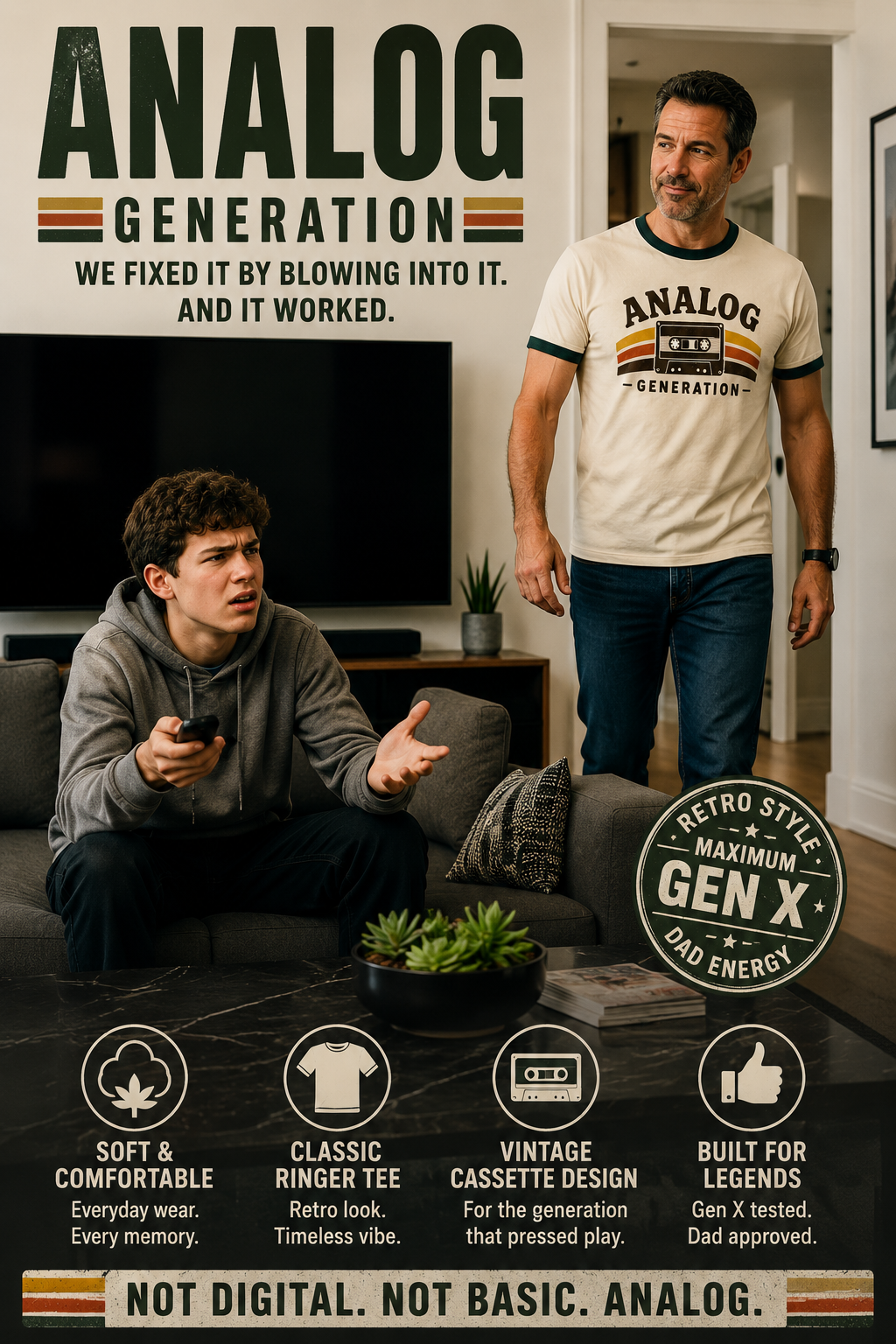Analog Generation Retro Ringer Tee