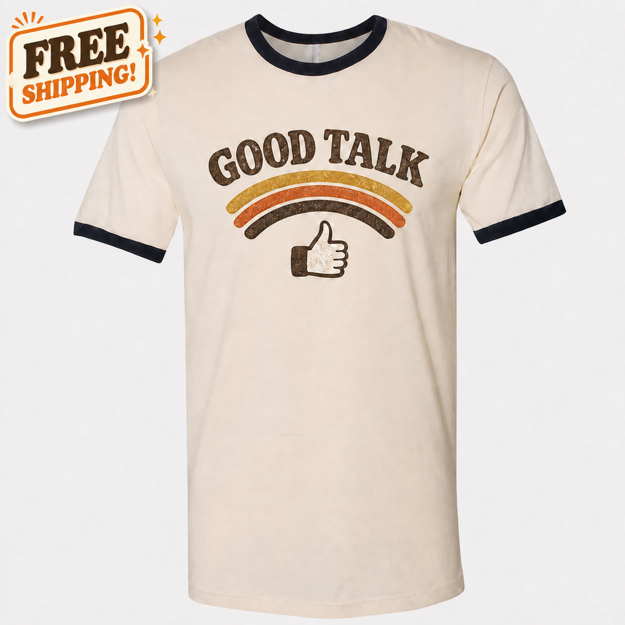Good Talk Retro Ringer T-Shirt