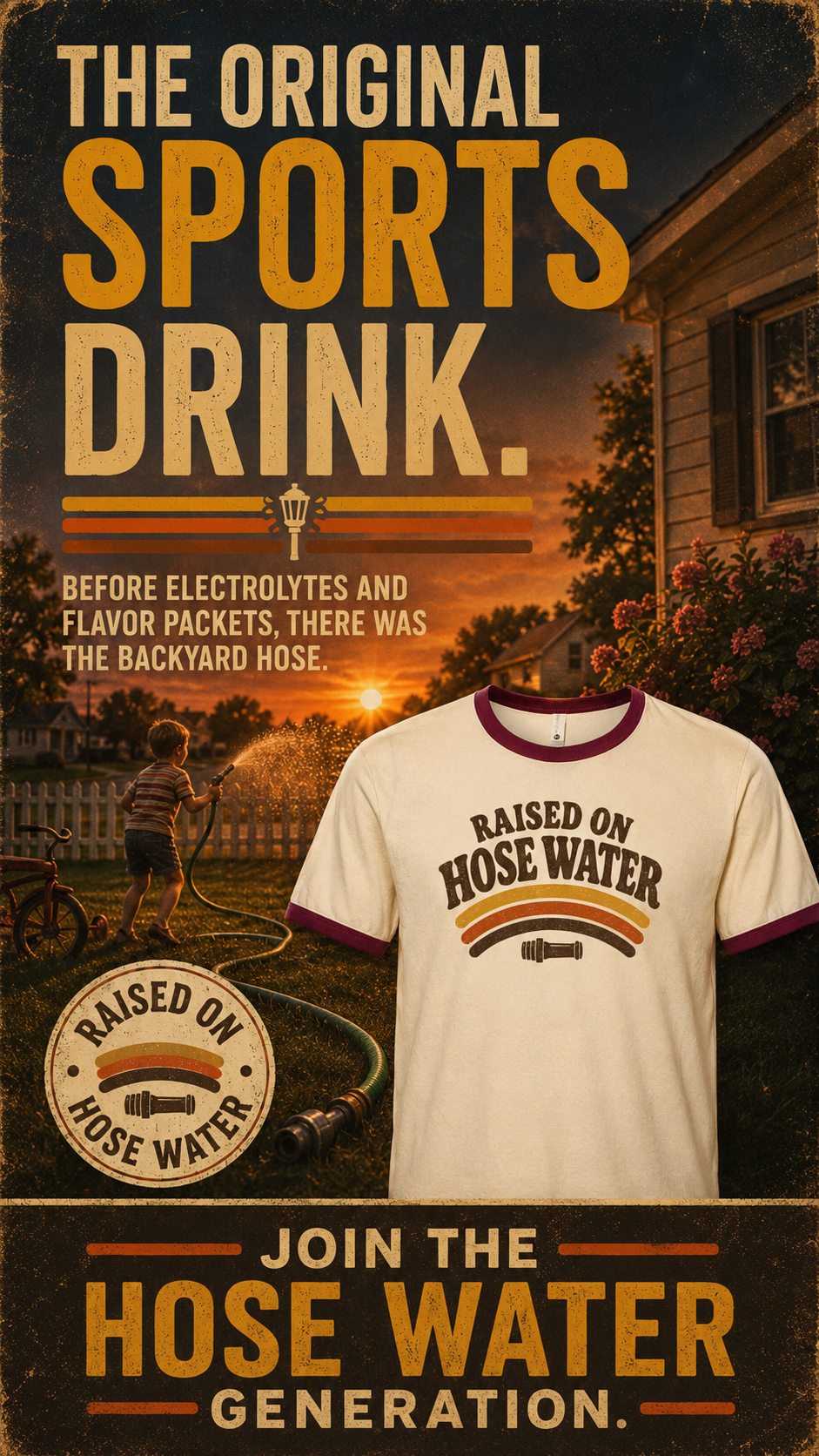"Raised on Hose Water" Ringer T-Shirt