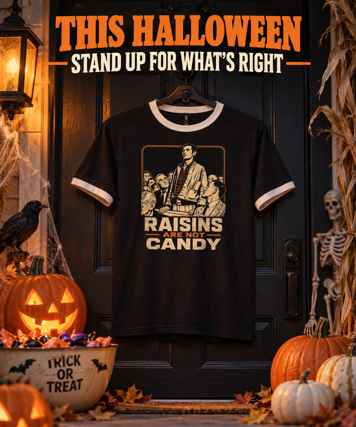 Raisins Are Not Candy Ringer Tee