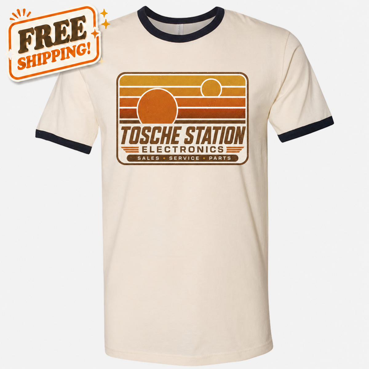 Tosche Station Electronics Logo Ringer Tee
