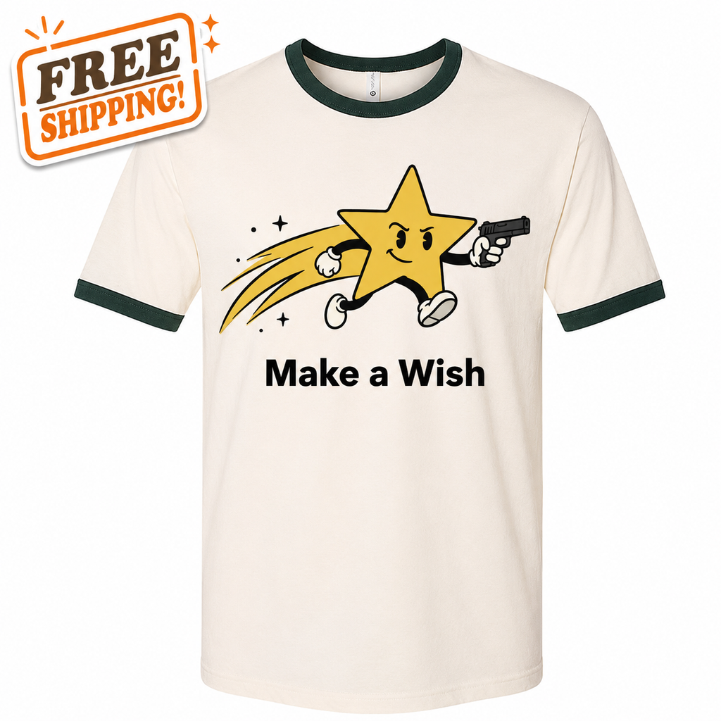 "Make a Wish" Shooting Star Ringer T-Shirt