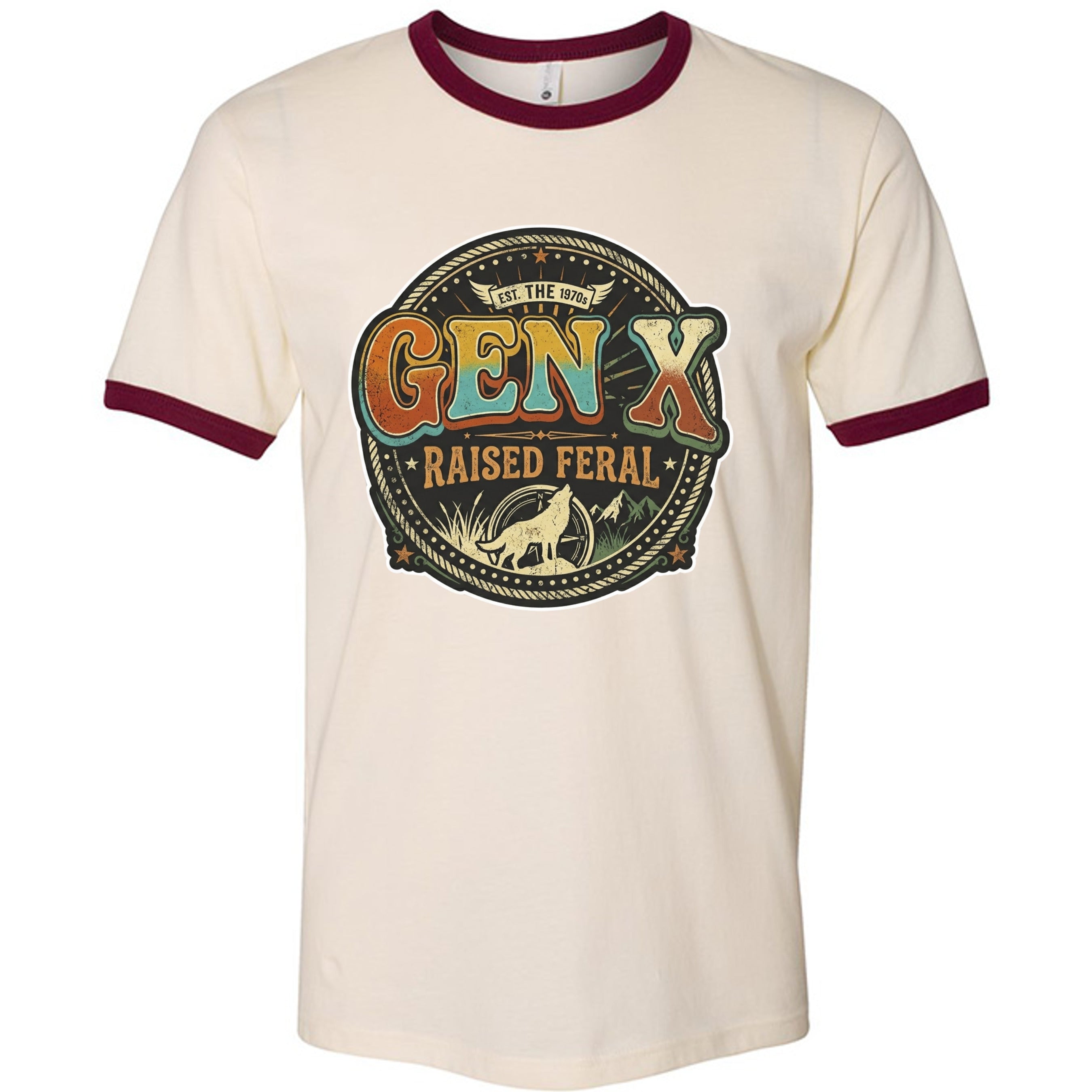 NATURAL/ MAROON - 3604 - FRONT